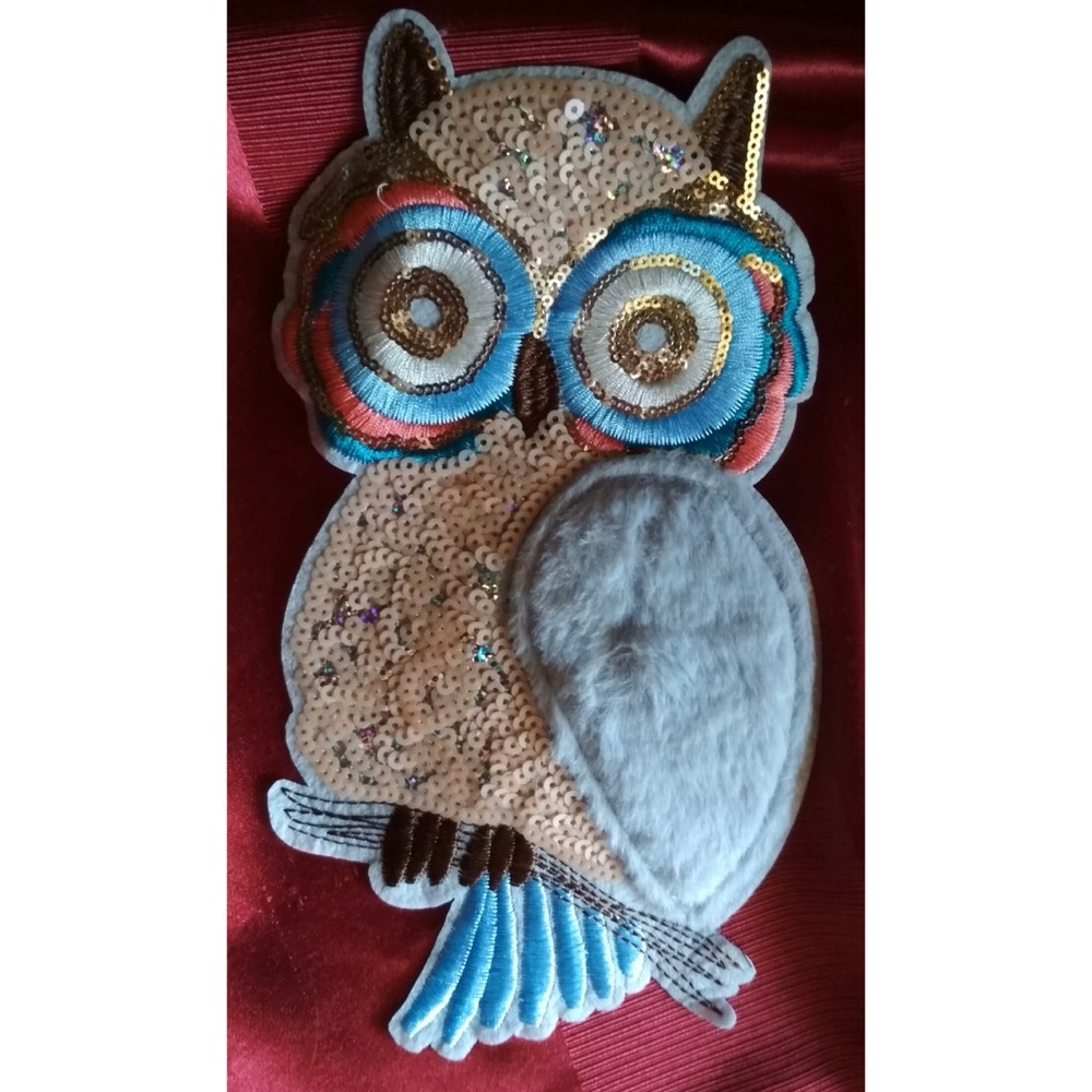 🦉 4 Beautiful Owl Patch Sew-On Patches